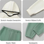 Toddler Boy Clothes Boys Fall Winter Outfit Long Sleeve Solid Hoodie Sweatshirts+Sweatpant 2Pcs Baby Clothing