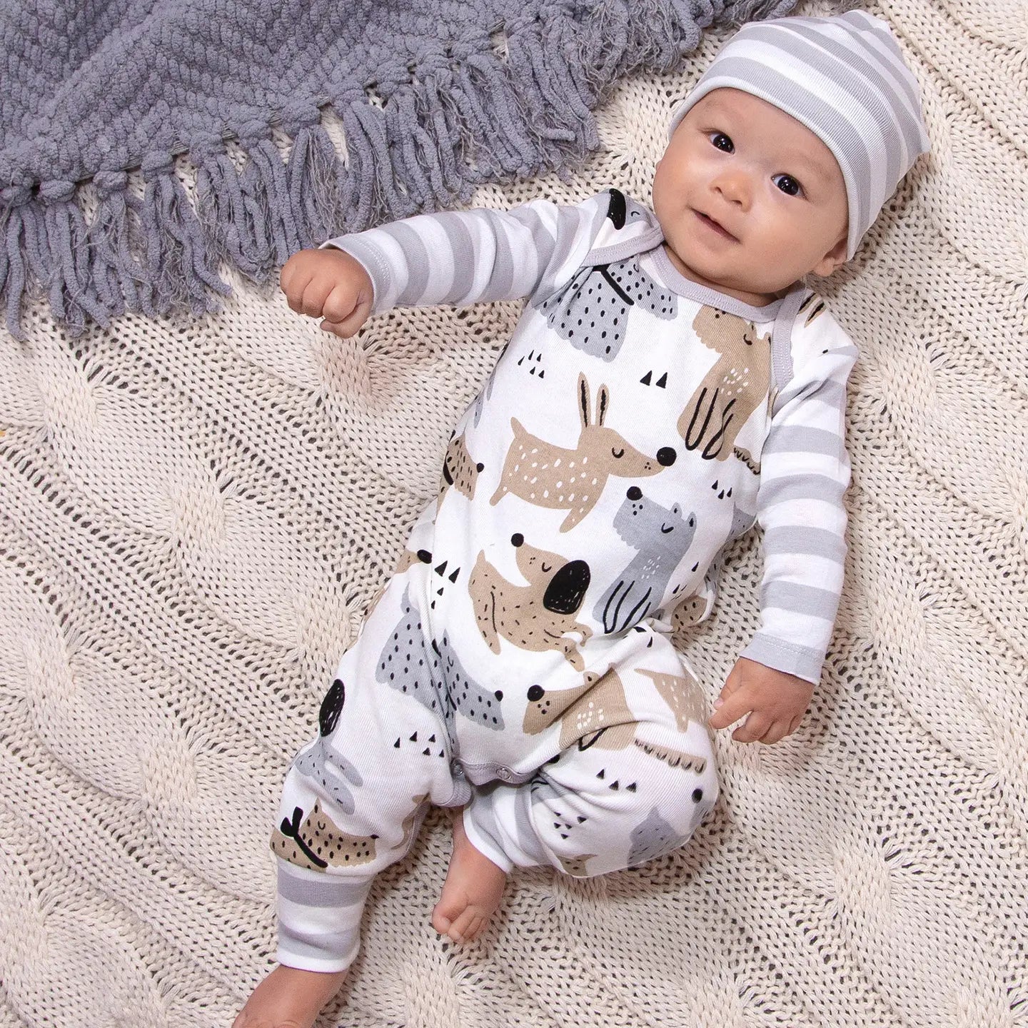 Baby Boy Puppy Dogs Cotton Romper