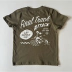 FINAL TRACK ATTACK TEE - MILITARY GREEN -little Rad Things