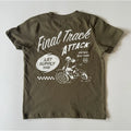 FINAL TRACK ATTACK TEE - MILITARY GREEN -little Rad Things