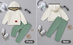 Toddler Boy Clothes Boys Fall Winter Outfit Long Sleeve Solid Hoodie Sweatshirts+Sweatpant 2Pcs Baby Clothing